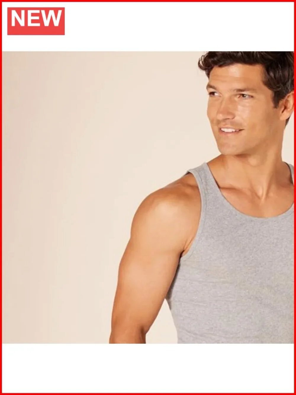Men's Slim Fit Cotton Tank Undershirts Pack of 6